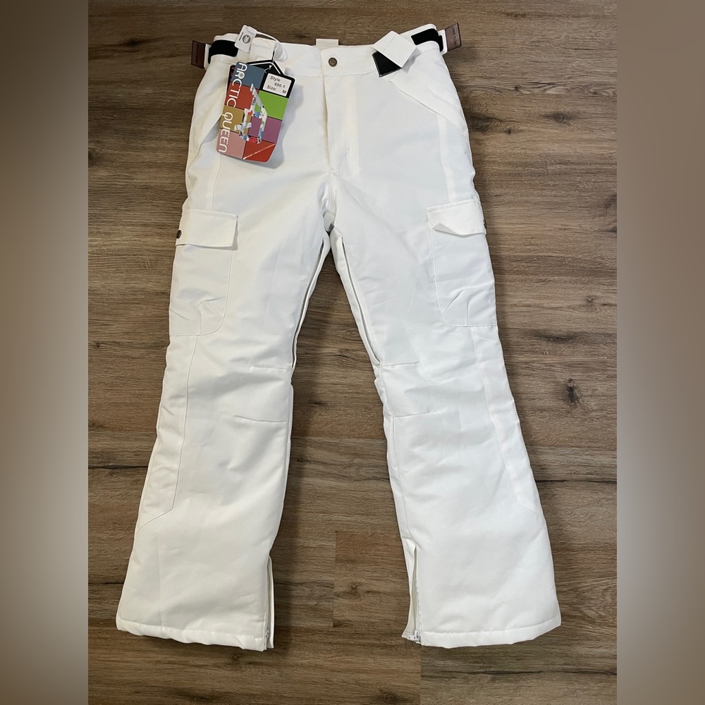 White Ski Snowboard Pants NEW Ladies